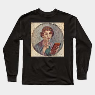 Sappho, Ancient Greek Poet Long Sleeve T-Shirt